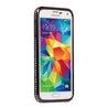 Samsung Galaxy S5 PTron Shengo Diamond Crystal Metal Frame Bumper (Black)