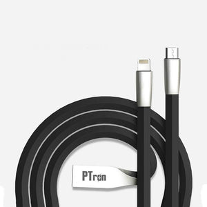 PTron Dual Sided 2 in 1 USB 2.4A High Capacity Sync Charging Cable For All Smartphones