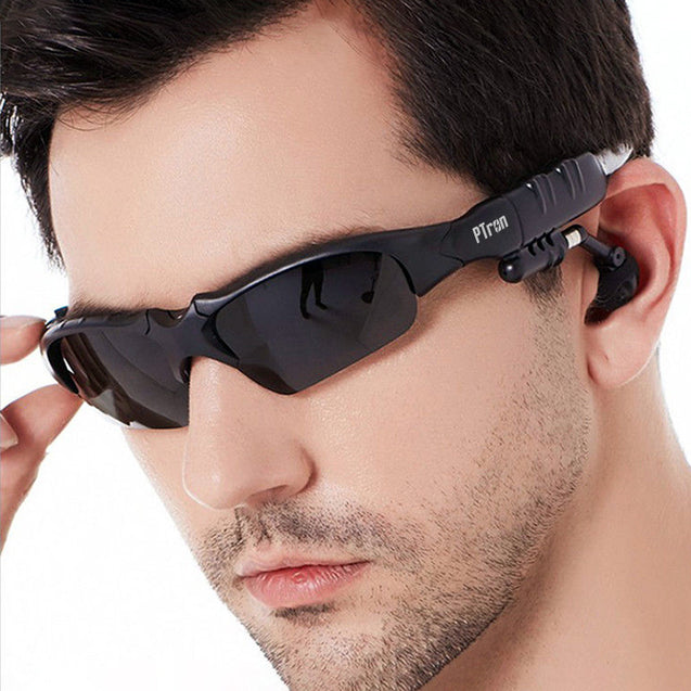 PTron Viki Bluetooth Headset Sunglasses For All SmartPhones (Black)