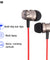 PTron HBE6 Earphone Metal Bass Headphone With Mic For All Smartphones (Black & Red)