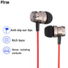 PTron HBE6 Earphone Metal Bass Headphone With Mic For All Smartphones (Black & Red)