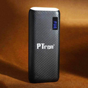 PTron 10000mAh Flare Power Bank With 2 USB Port LED Lights And Digital Display For All Smartphones