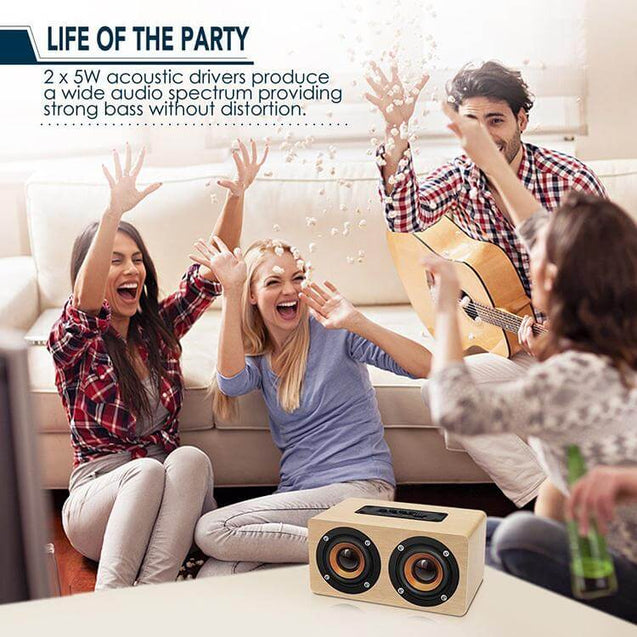 PTron Quinto Wireless Bluetooth Speaker For All Smartphones (Gold)