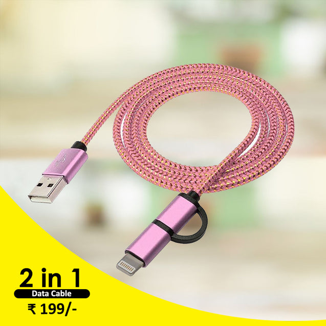 Best Combo Offer PTron Mamba Wired Headphone, Unison Earphone & 2 in 1 Micro USB Charging Data Cable
