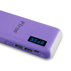 PTron 10000mAh Flare Power Bank For All Smartphones With 2 USB Port & Digital Display (Purple)