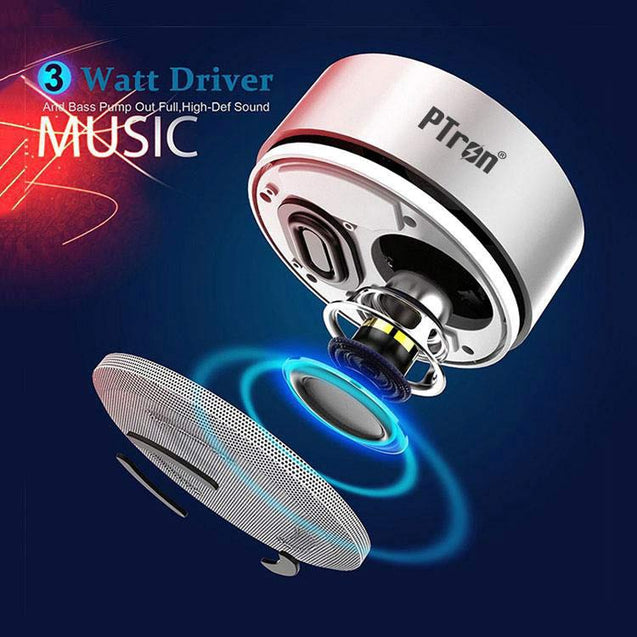 PTron Sonor Bluetooth Speaker New Fashionable Wireless Speaker For All Smartphones (Silver)