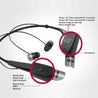 PTron Tangent Bluetooth Headset Stereo Wireless Headphone for All SmartPhones (Black & Silver)