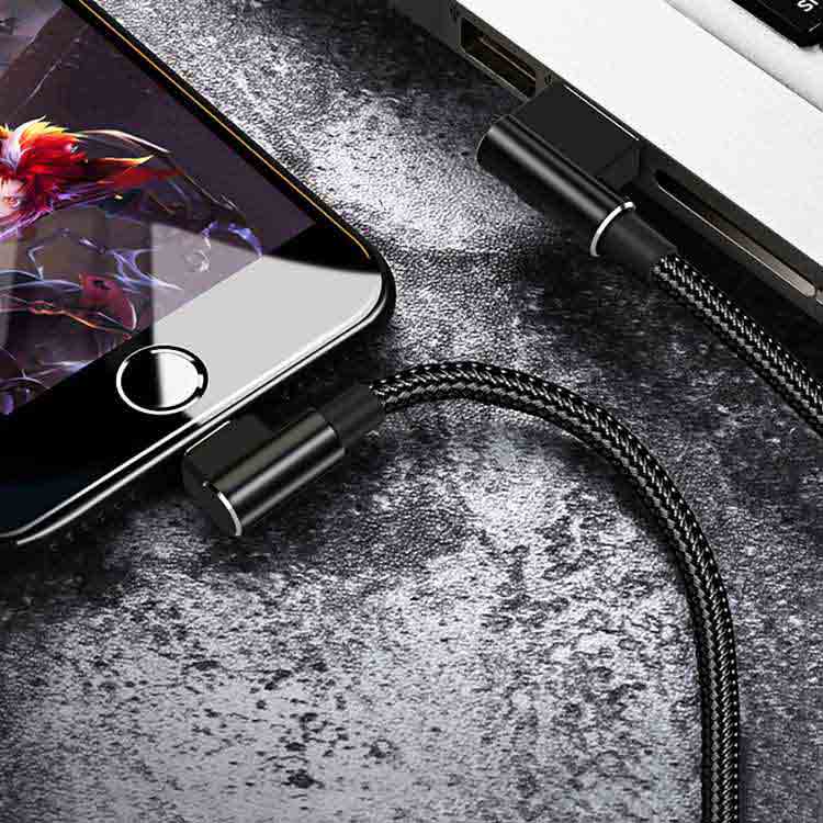 PTron Solero USB Lightning Cable - L Shape Design Sync Data Cable Char ...