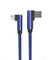 PTron Solero USB Lightning Cable - L Shape Design Sync Data Cable Charger For iOS Smartphones (Blue)