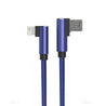 PTron Solero USB Lightning Cable - L Shape Design Sync Data Cable Charger For iOS Smartphones (Blue)