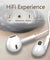 PTron Avento Bluetooth Headphones In-Ear Wireless Headset For All Smartphones (White)