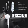 PTron Avento Bluetooth Headphones In-Ear Wireless Headset For All Smartphones (White)