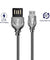 PTron Falcon Pro 2.1A USB To Micro USB Data Cable For Android Smartphones (Black)