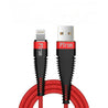 PTron Gravita 2A USB To Lightning USB Cable Charging Cable For All IOS Smartphones Red