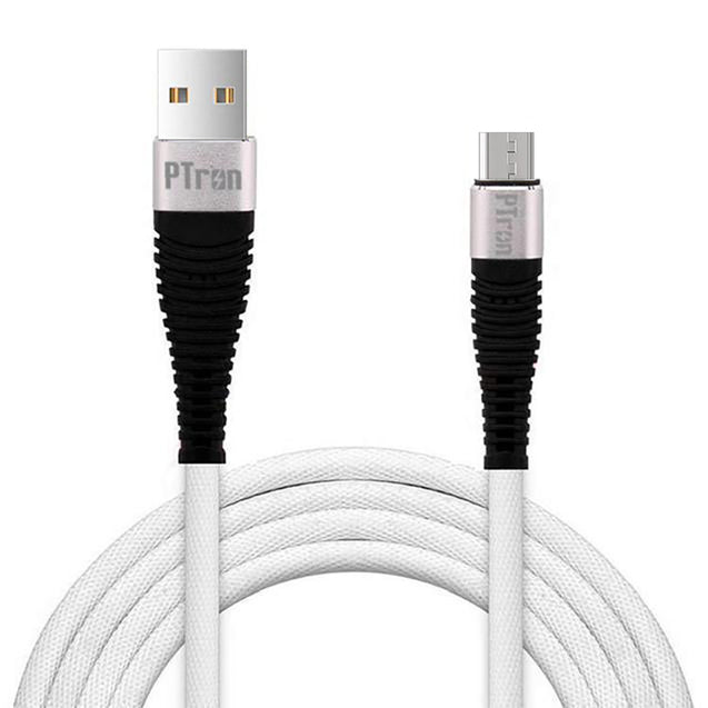 PTron Gravita 2A Usb To Micro Usb Cable Charging Cable For All Android Smartphones White