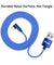 PTron Solero Lite 2A Data Cable L Shape Charging Cable For Android Smartphones (Blue)
