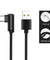 PTron Solero Lite 2A USB Cable L Shape Design Charging Cable For Type C Compatible Smartphones Black