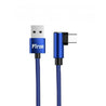 PTron Solero Lite 2A Data Cable L Shape Charging Cable For Android Smartphones (Blue)