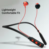 PTron Tangent Pro Wireless Headphone Neckband Bluetooth Headset For All Smartphones (Red/Black)