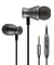 PTron Magg In-Ear Stereo Sound Magnetic Headphones with Mic & Volume Control (Grey/Black)
