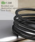 pTron Solero Pro 2.1A Fast Charging 90 Degree Nylon Braided 1.5 M Micro USB Cable - Black/Silver