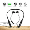 pTron Zap In-Ear Bluetooth Earphone Magnetic Deep Bass Neckband with Mic for All Smartphones (Black)