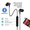 pTron Zap In-Ear Bluetooth Earphone Magnetic Deep Bass Neckband with Mic for All Smartphones (Black)