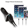 PTron Bullet 3.1A Fast Charging Car Charger with 3 USB Port & Micro USB Cable for All Mobile (Black)