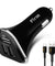 PTron Bullet 3.1A Fast Charging Car Charger with 3 USB Port & Micro USB Cable for All Mobile (Black)