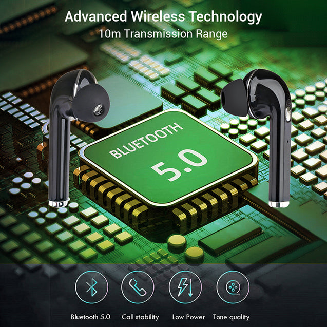 pTron Bassbuds Lite In-Ear True Wireless Bluetooth Earphones (TWS) with Mic - (Black)