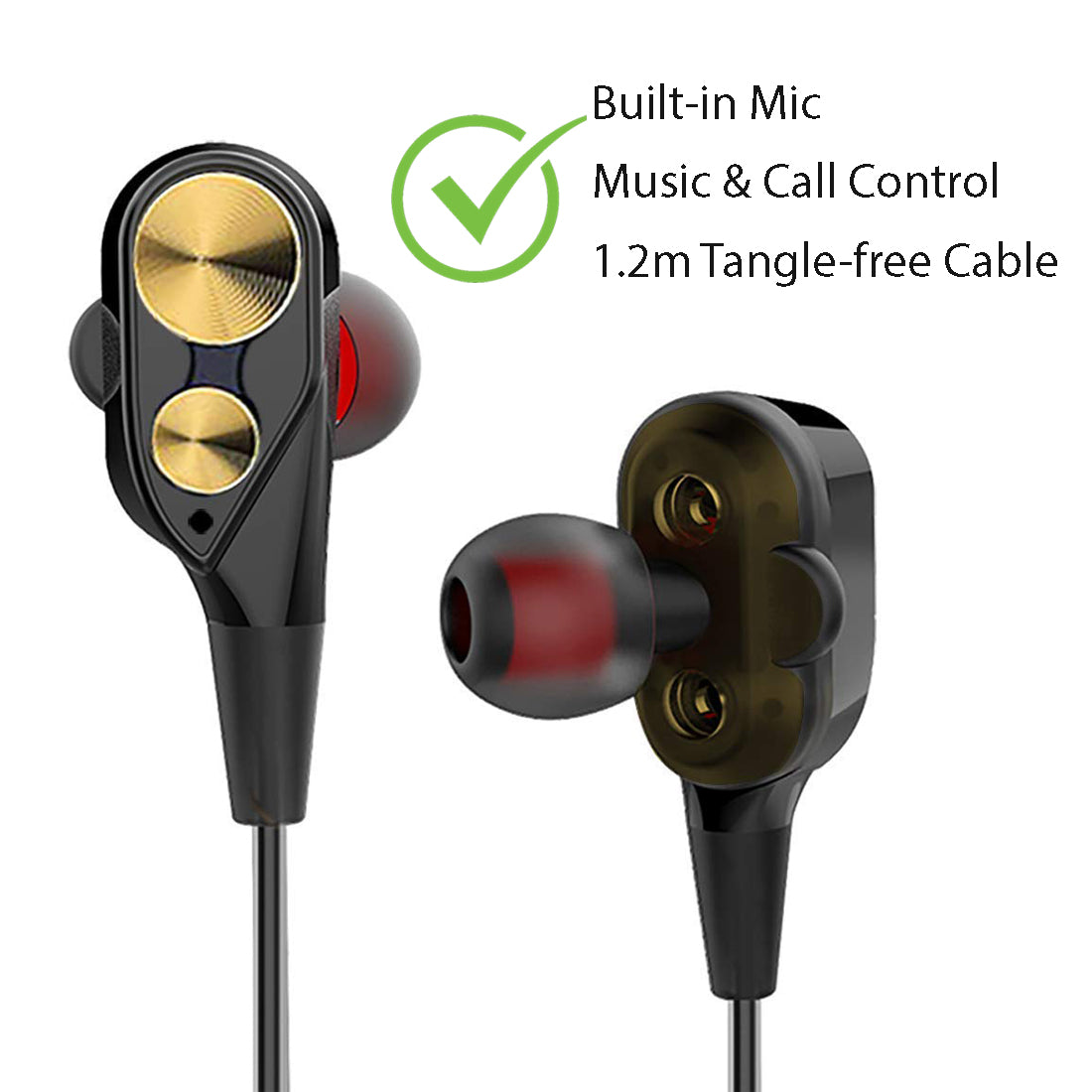 Driver Earphones Ptron Boom Earphone PTron Boom Ultima 4D Dual