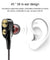 pTron Boom Duo Dual Driver In-Ear Stereo Sound Wired Headset with Mic - (Black & Gold)