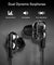 pTron Boom Pro 4D Deep Bass Dual Driver Wired Earphones with Mic for All Smartphones - (Black & Silver)