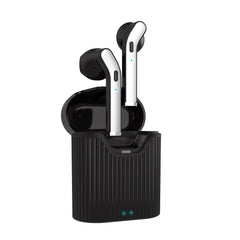 pTron Bassbuds Classic Hi-Fi True Wireless Stereo Earbuds, 12Hrs Playback with Case & Mic - (Black)