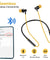 pTron InTunes Beats In-Ear Magnetic Stereo Wireless Neckband with Mic - (Black/Yellow)