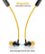 pTron InTunes Beats In-Ear Magnetic Stereo Wireless Neckband with Mic - (Black/Yellow)