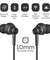 pTron InTunes Classic Wireless Earphones with 15Hrs Playback & Selfie Button - (Grey/Black)