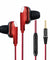 pTron Boom One In-Ear Stereo Sound Wired Earphones with Mic & Volume Control - (Red)