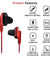 pTron Boom One In-Ear Stereo Sound Wired Earphones with Mic & Volume Control - (Red)