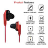 pTron Boom One In-Ear Stereo Sound Wired Earphones with Mic & Volume Control - (Red)