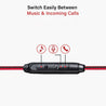 pTron Boom One In-Ear Stereo Sound Wired Earphones with Mic & Volume Control - (Red)