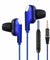 pTron Boom One In-Ear Stereo Sound Wired Earphones with Mic & Volume Control - (Blue)