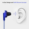 pTron Boom One In-Ear Stereo Sound Wired Earphones with Mic & Volume Control - (Blue)