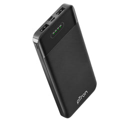 pTron Dynamo Evo 10000mAh Li-Polymer Power Bank, Made in India, 10W 2.1A Fast Charging Power Bank for Smartphones & Dual USB Ports, Type C & Micro USB Input, Safe & Reliable (Black)