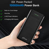 pTron Dynamo Evo 10000mAh Li-Polymer Power Bank, Made in India, 10W 2.1A Fast Charging Power Bank for Smartphones & Dual USB Ports, Type C & Micro USB Input, Safe & Reliable (Black)