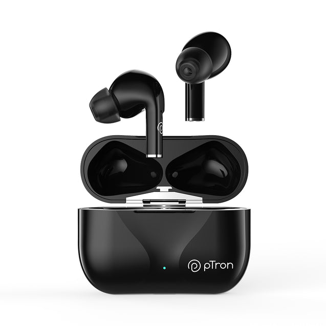 pTron Basspods P181 Truly Wireless Stereo Earbuds with 32Hrs Playtime (Black)