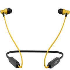 pTron Avento Classic Bluetooth 5.0 Wireless Earphones with Deep Bass & Voice Assistance (Black/Yellow)