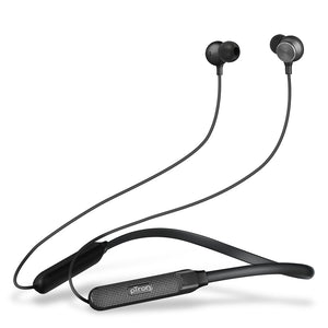 pTron InTunes Classic Bluetooth 5.2 Wireless in-Ear Headphones with Mic, 24Hrs Playback, 13mm Drivers, Punchy Bass, Fast Charging Neckband, Voice Assist, IPX4 & in-line Controls (Black)