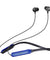 pTron InTunes Classic Bluetooth 5.2 Wireless in-Ear Headphones with Mic, 24Hrs Playback, 13mm Drivers, Punchy Bass, Fast Charging Neckband, Voice Assist, IPX4 & in-line Controls (Black/Blue)