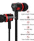 pTron HBE Melo Stereo Sound 3.5mm Audio Jack Wired Earphones with Mic - (Red/Black)